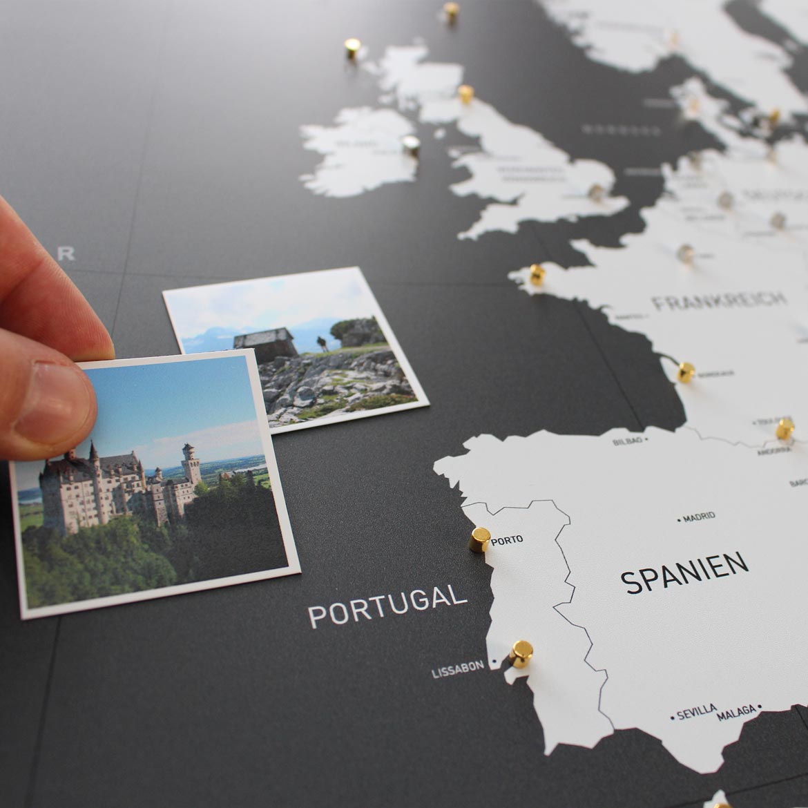 Die magnetische Europakarte - inkl. Magnet Pins