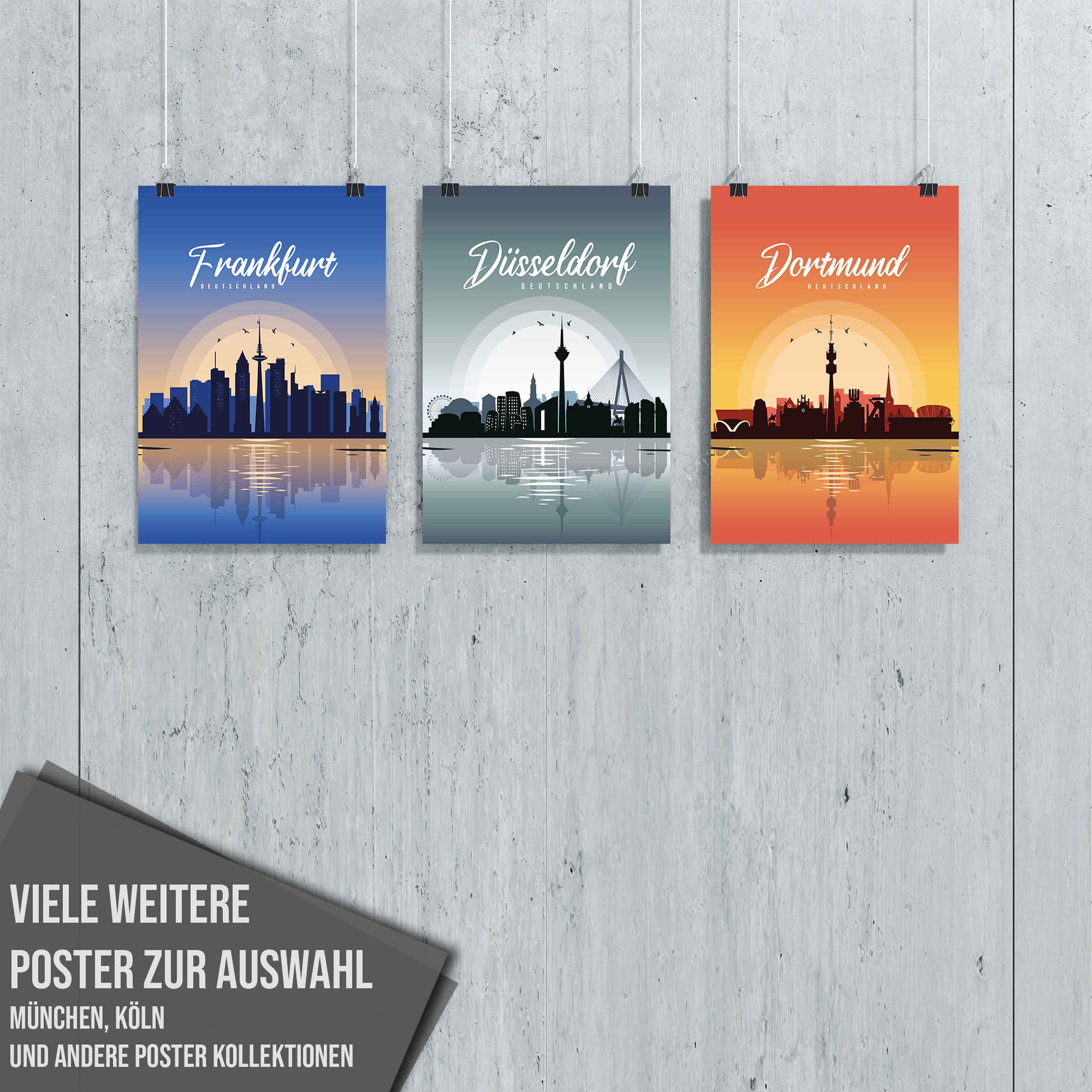 Poster Frankfurt Skyline - by "Lou"
