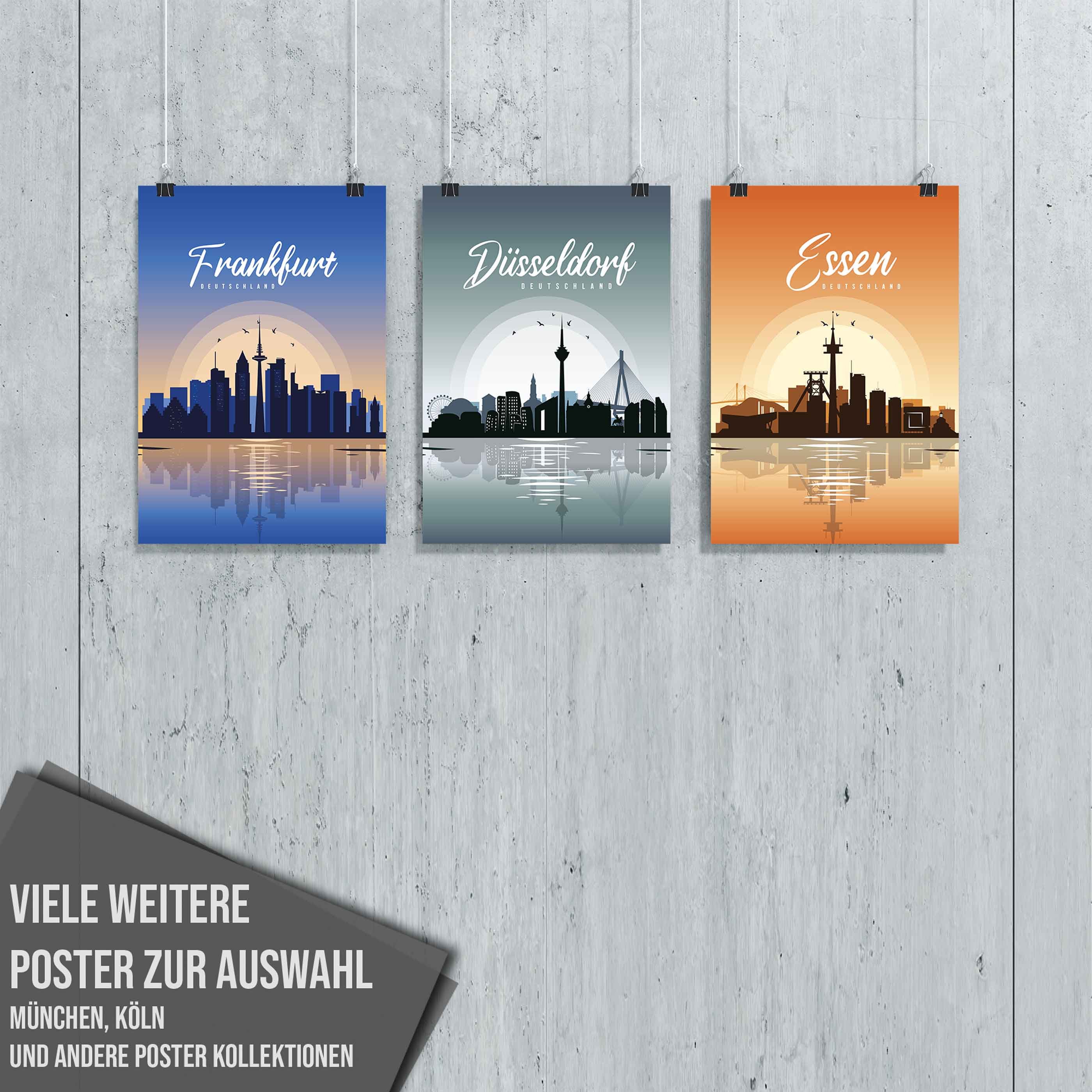 Poster Essen Skyline - by "Lou"