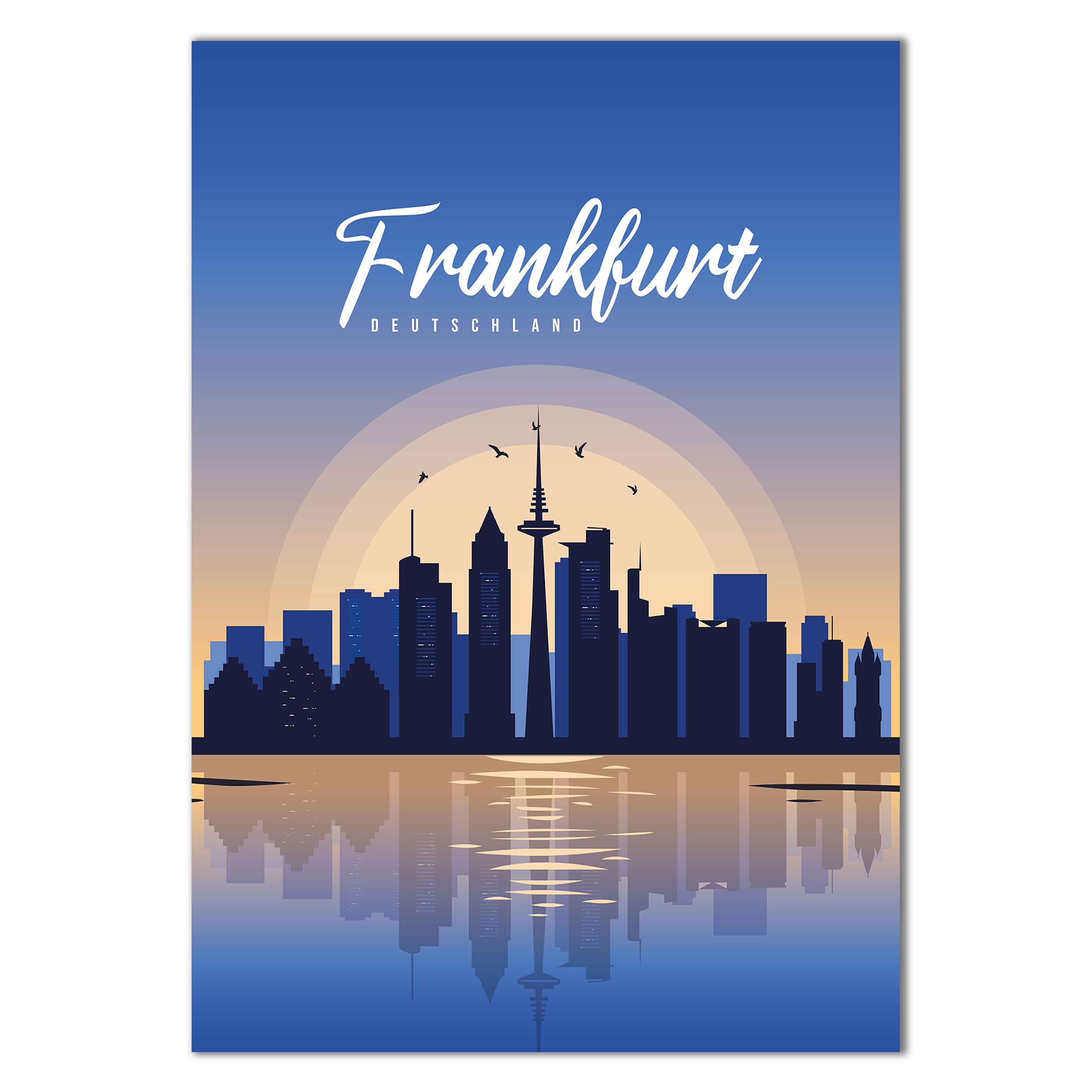 Poster Frankfurt Skyline - by "Lou"