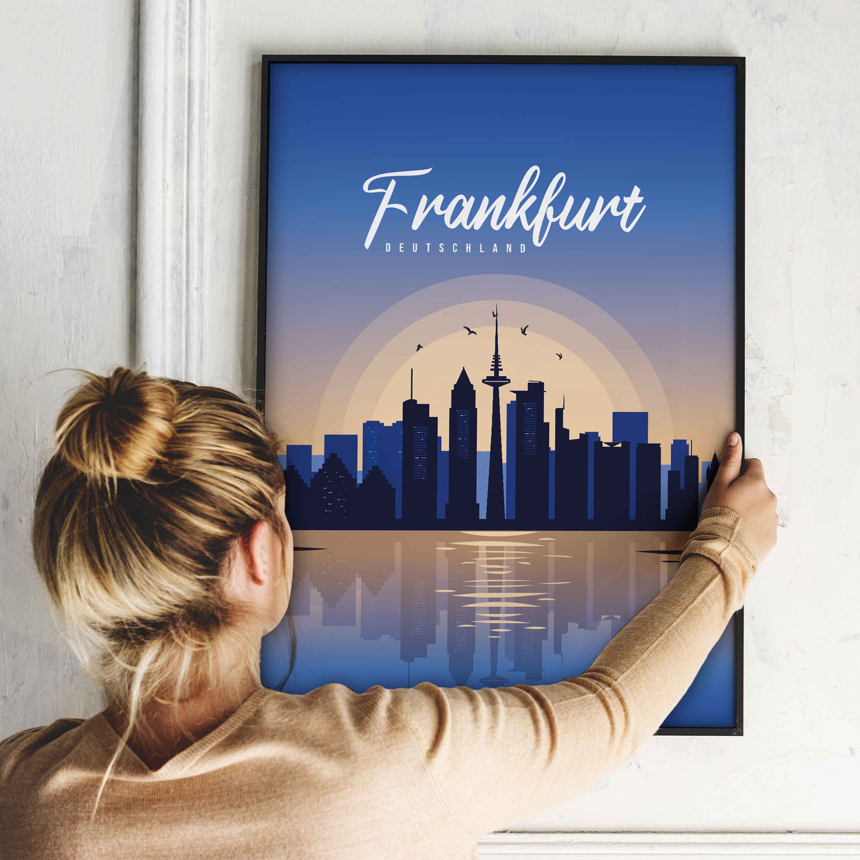 Poster Frankfurt Skyline - by "Lou"