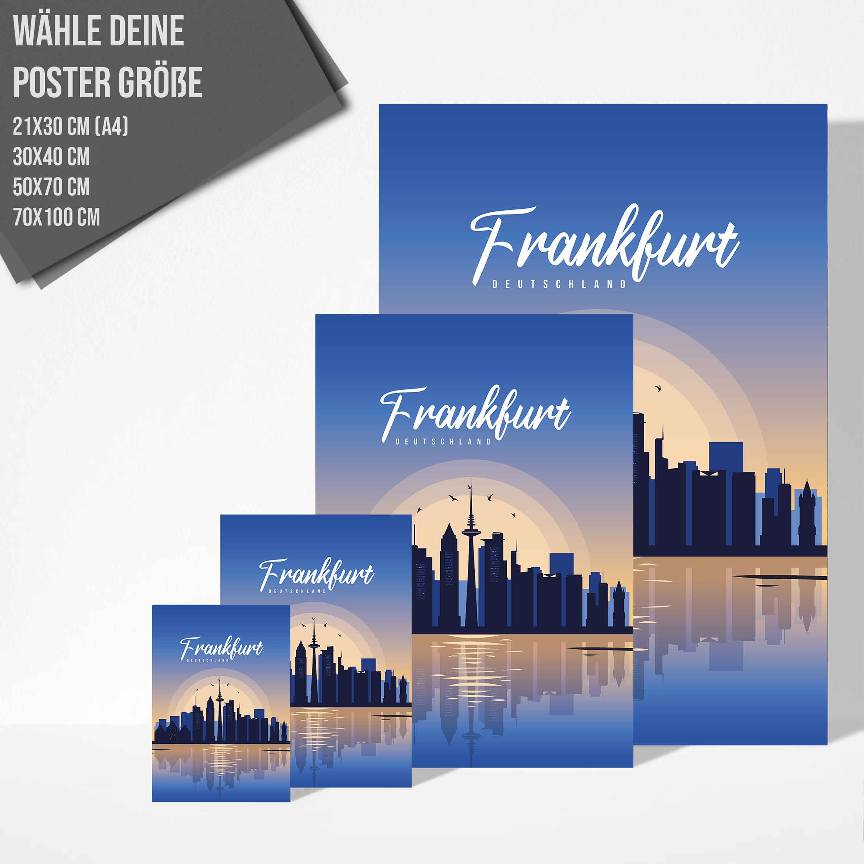 Poster Frankfurt Skyline - by "Lou"