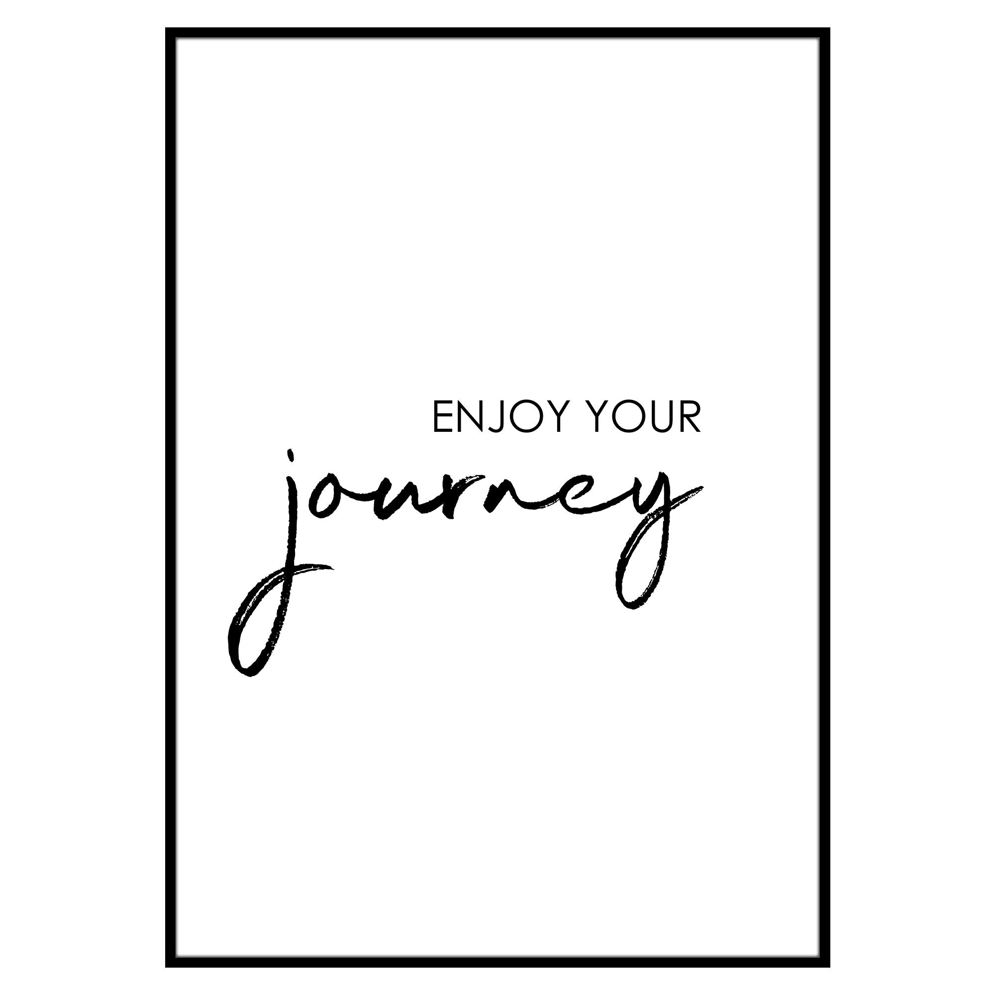 Travel Poster - "ENJOY YOUR JOURNEY"-Poster-DIE WELTKARTE
