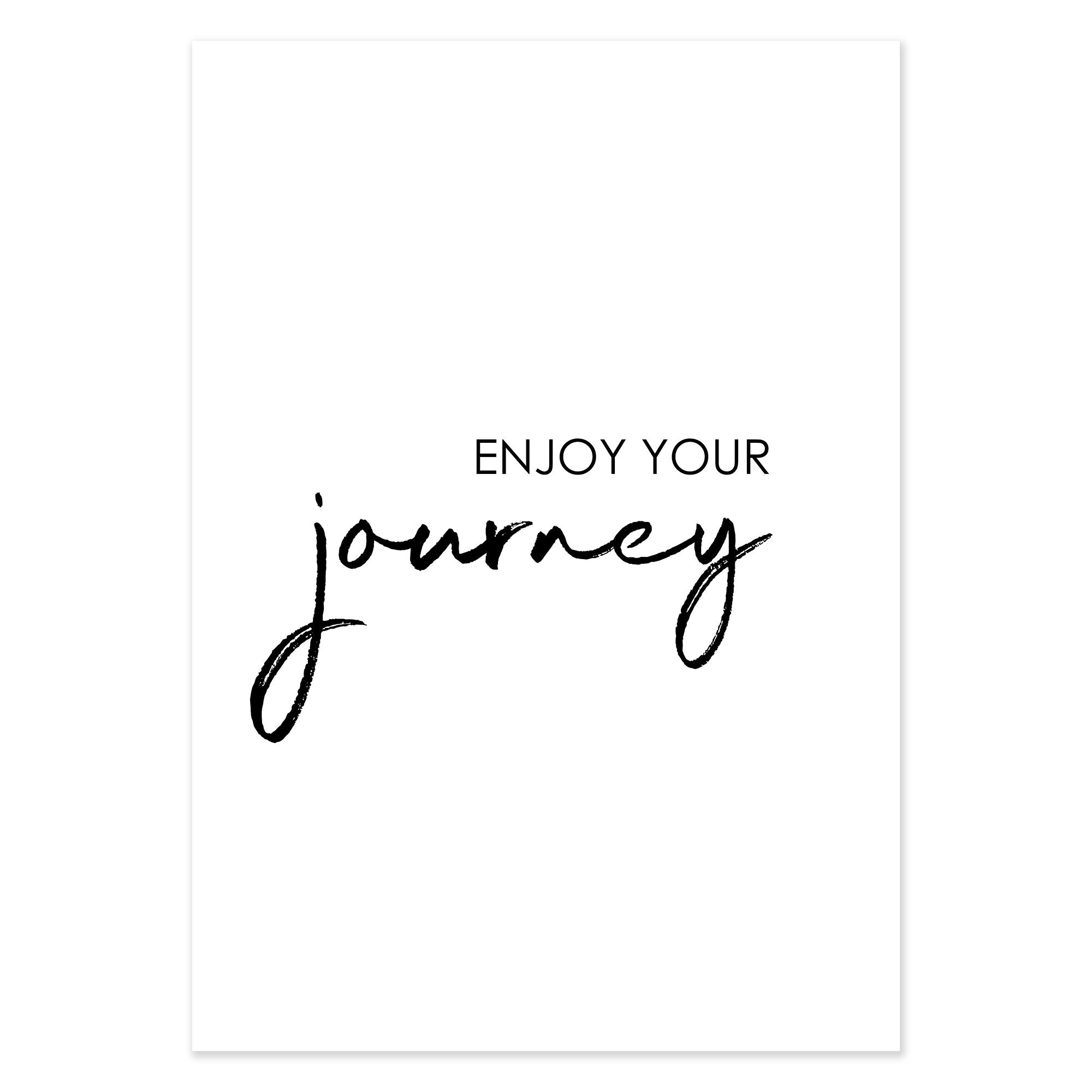 Travel Poster - "ENJOY YOUR JOURNEY"-Poster-DIE WELTKARTE