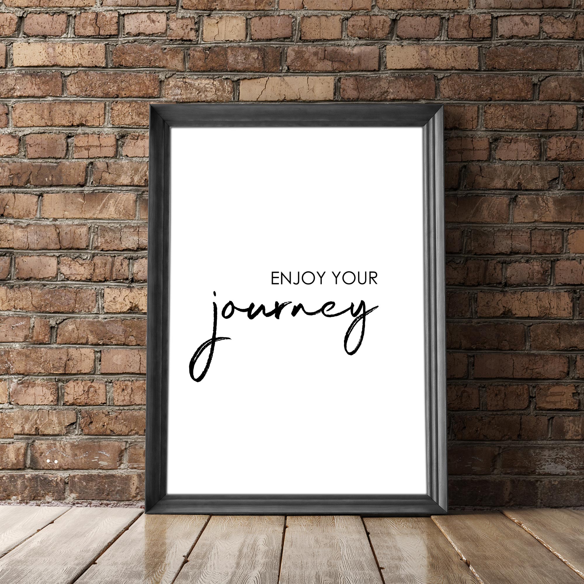 Travel Poster - "ENJOY YOUR JOURNEY"-Poster-DIE WELTKARTE