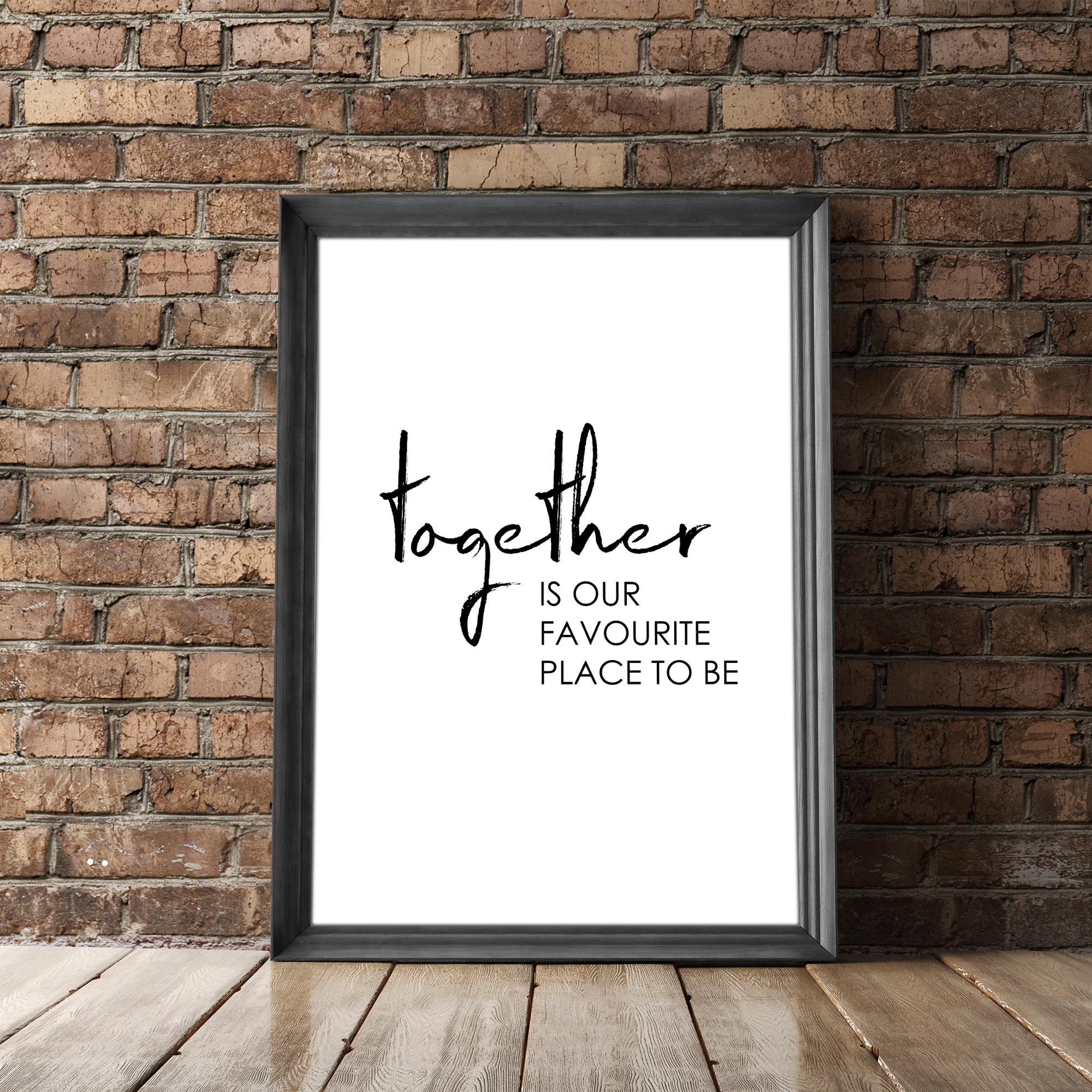 Travel Poster - "TOGETHER"-Poster-DIE WELTKARTE