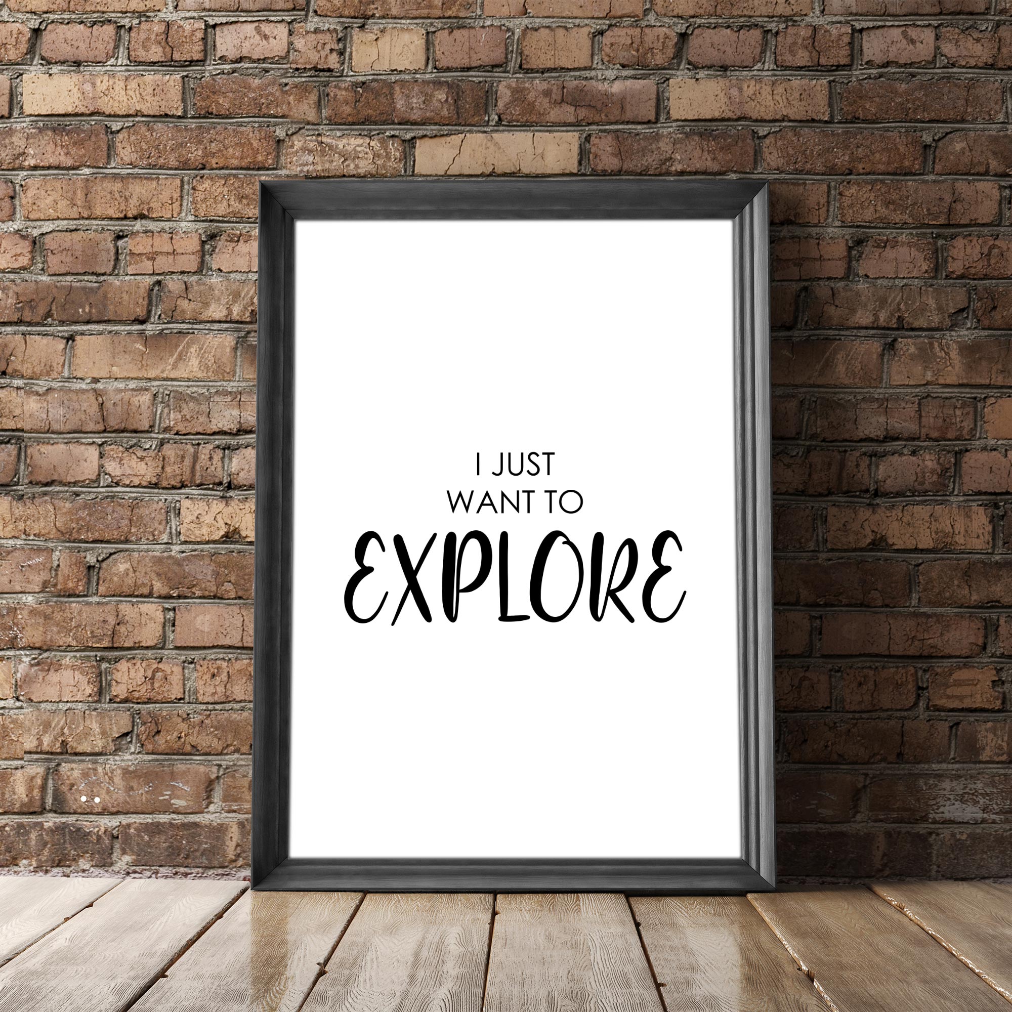 Travel Poster - "EXPLORE"-Poster-DIE WELTKARTE