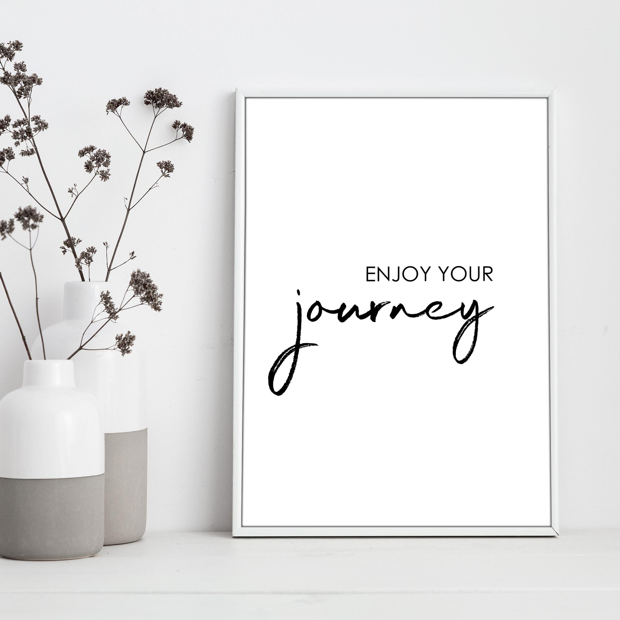 Travel Poster - "ENJOY YOUR JOURNEY"-Poster-DIE WELTKARTE
