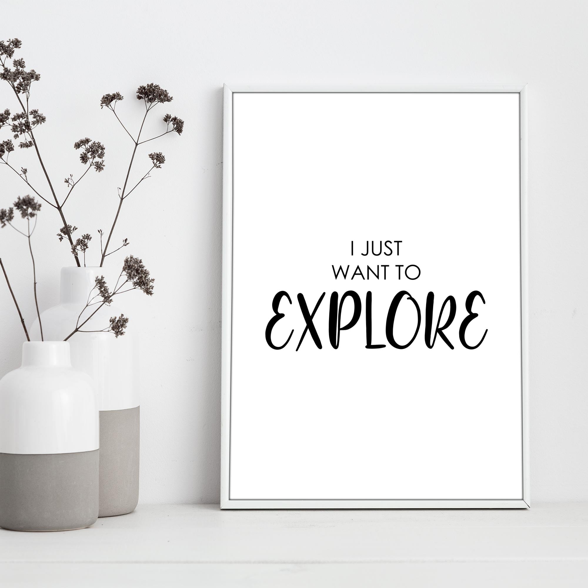 Travel Poster - "EXPLORE"-Poster-DIE WELTKARTE