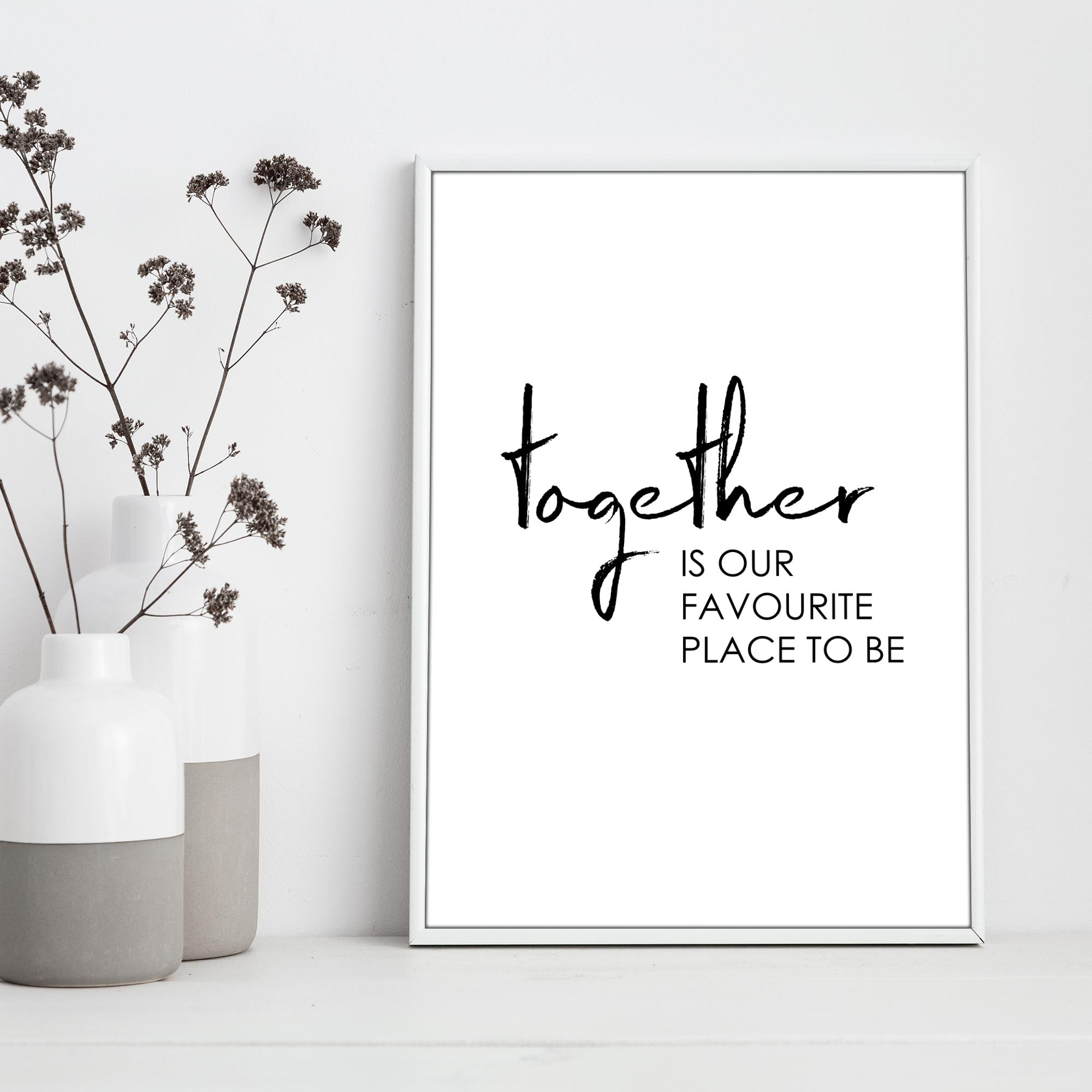 Travel Poster - "TOGETHER"-Poster-DIE WELTKARTE