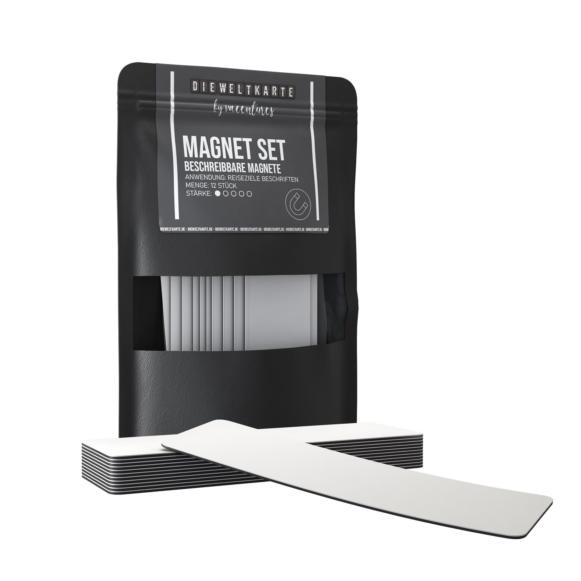 Magnet Set -  Beschreibbare Magnete - 12 Stück