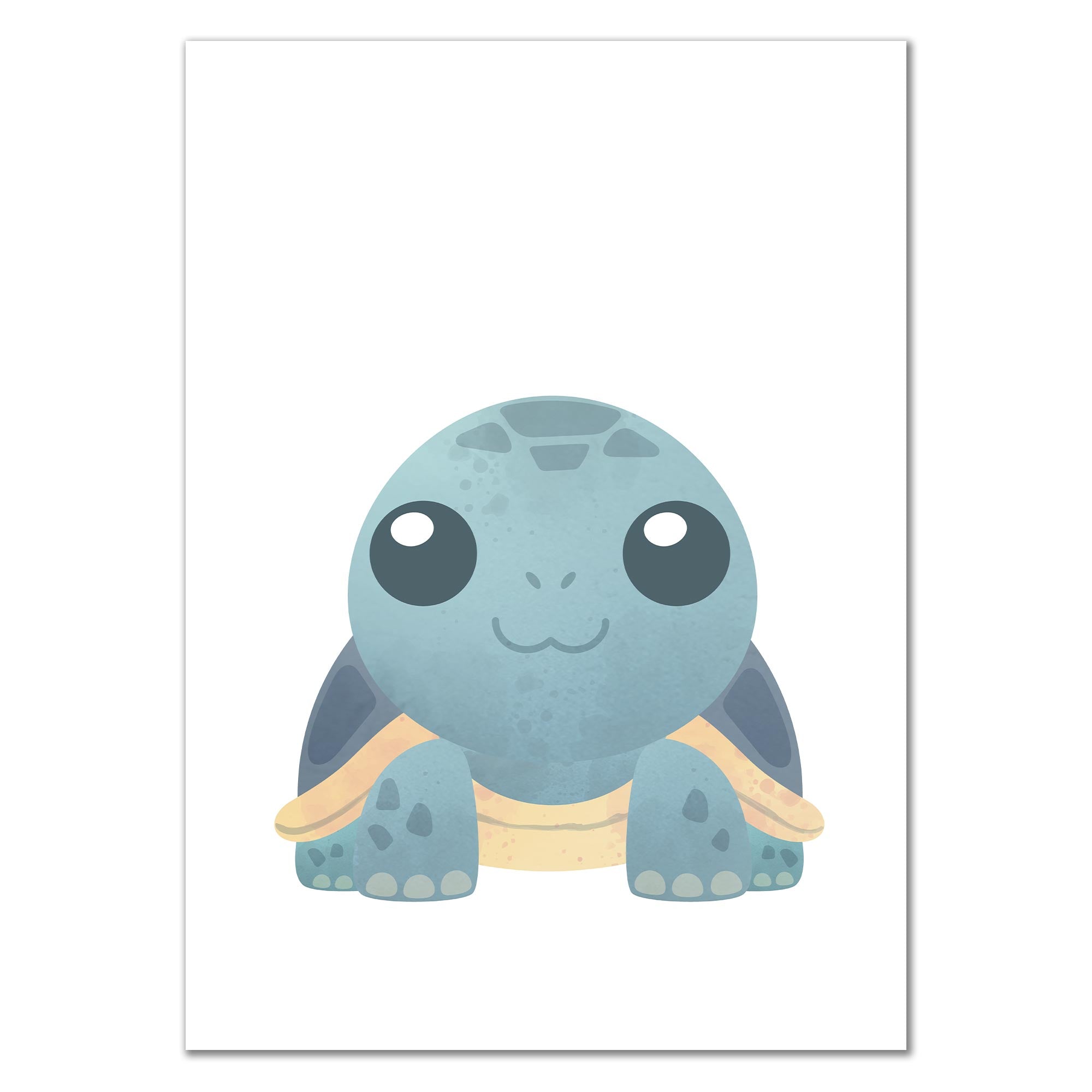 Tier Poster Schildkröte - Aquarell Stil
