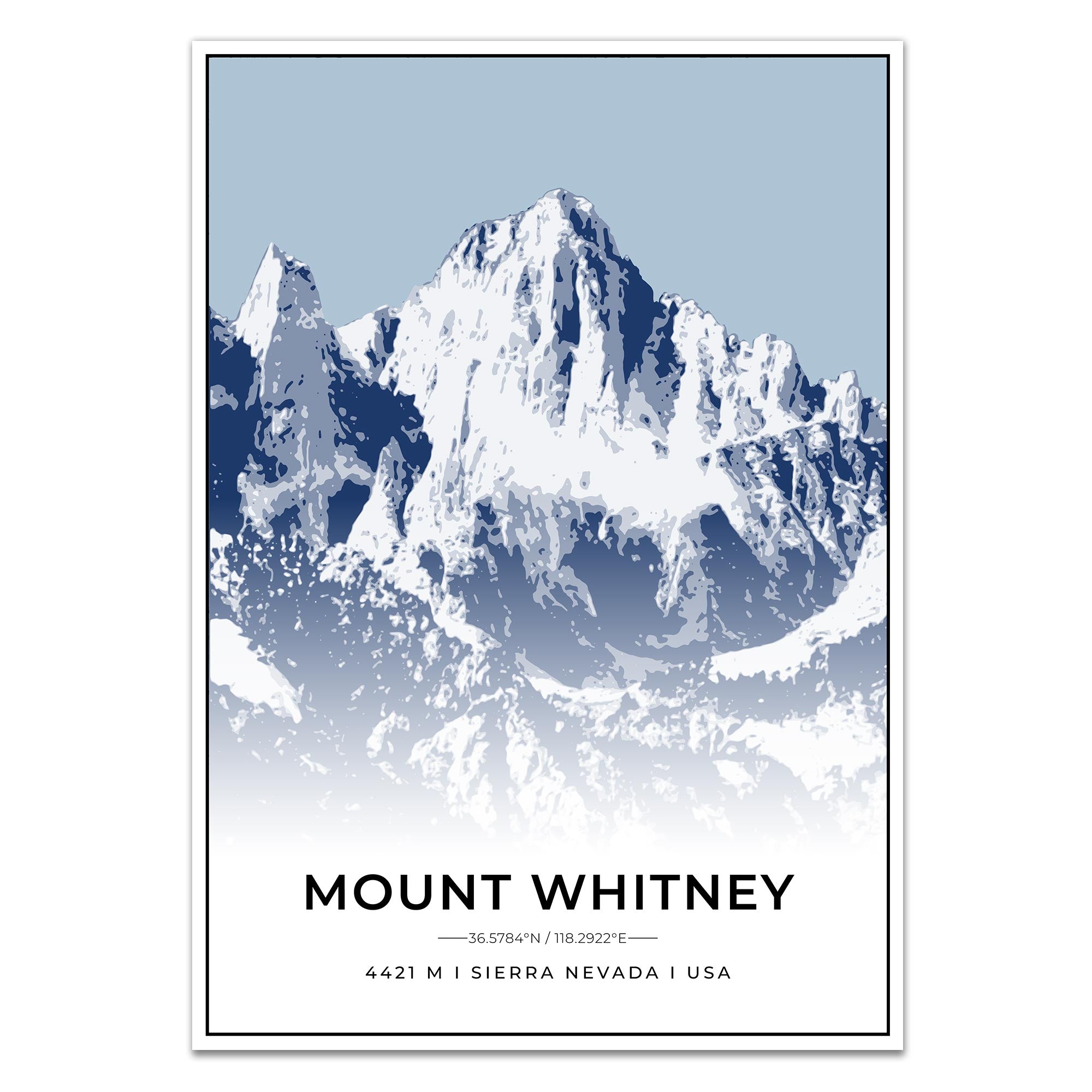 Berge Poster - Mount Whitney