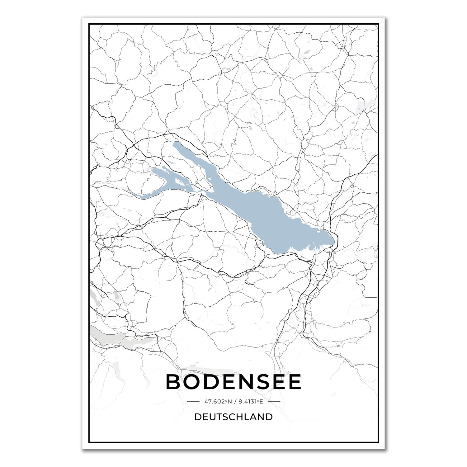 See Karten Poster - Bodensee