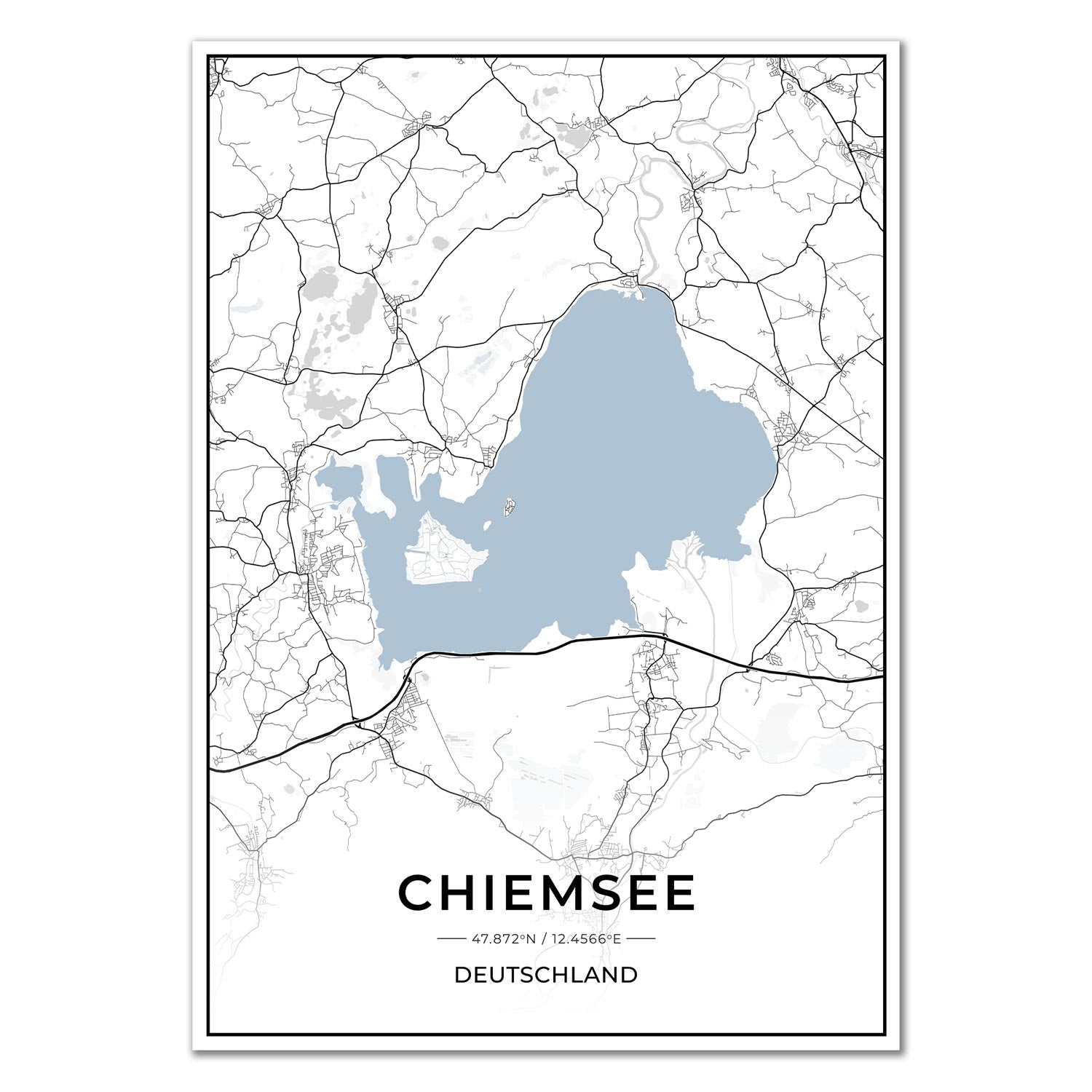 See Karten Poster - Chiemsee