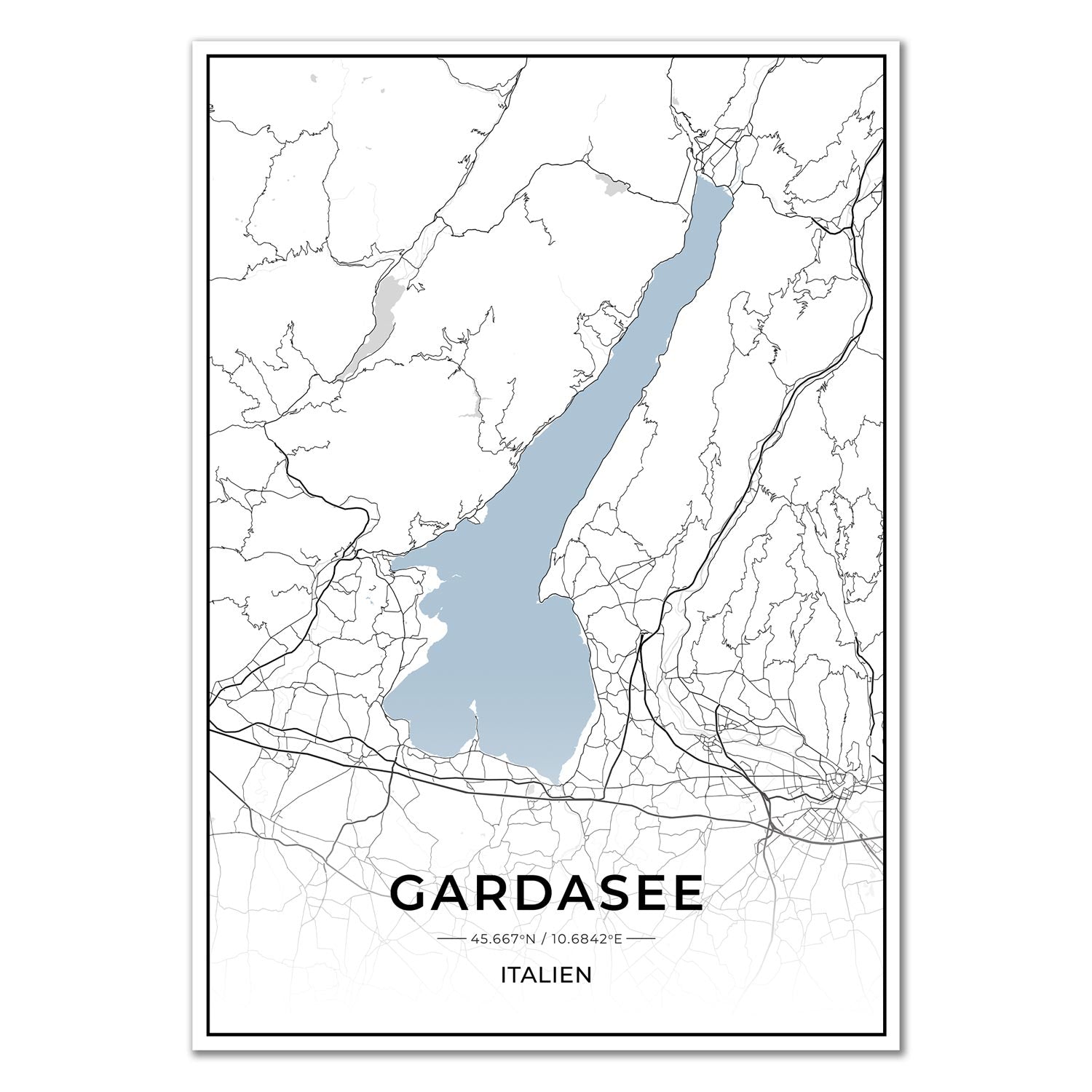 See Karten Poster - Gardasee