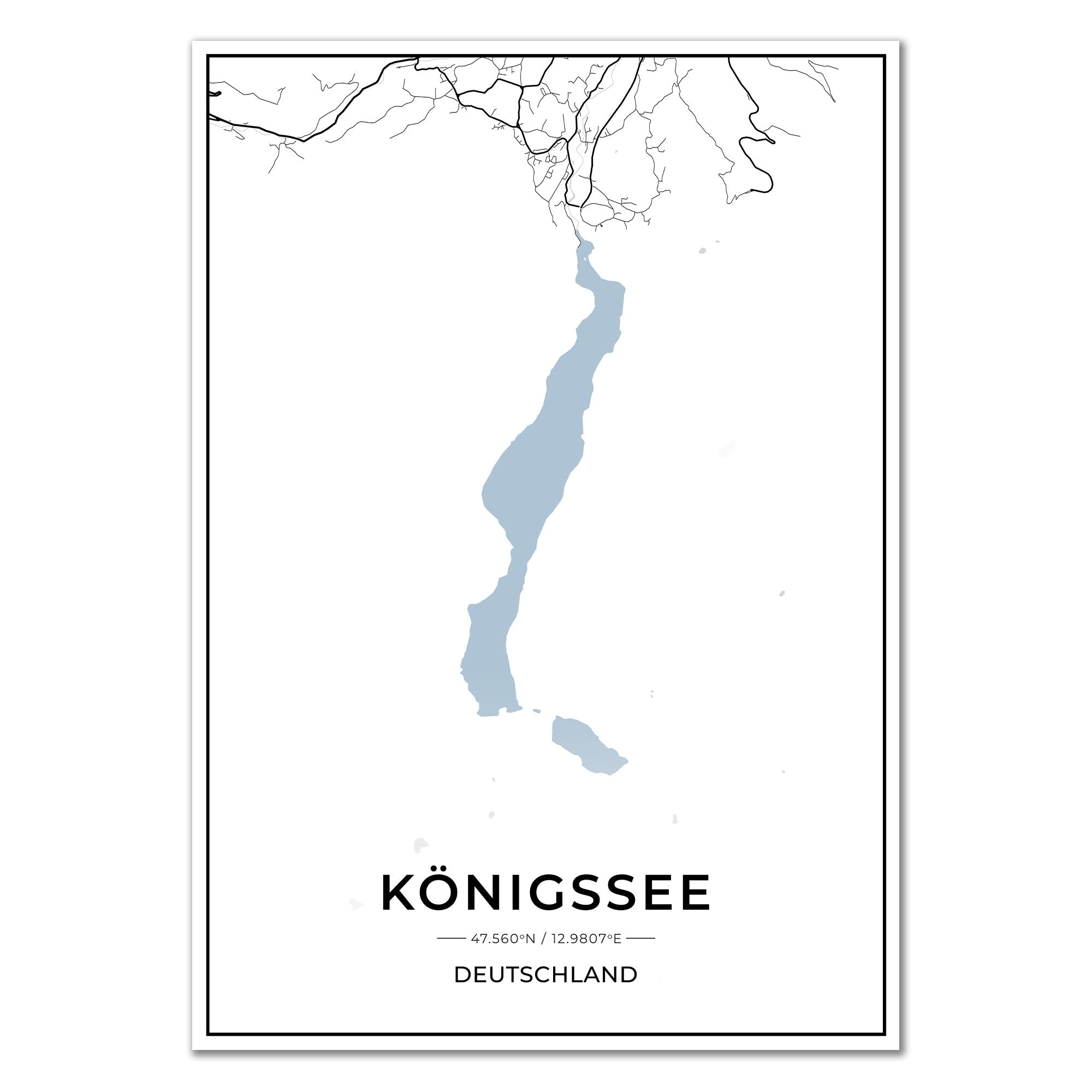 See Karten Poster - Königssee