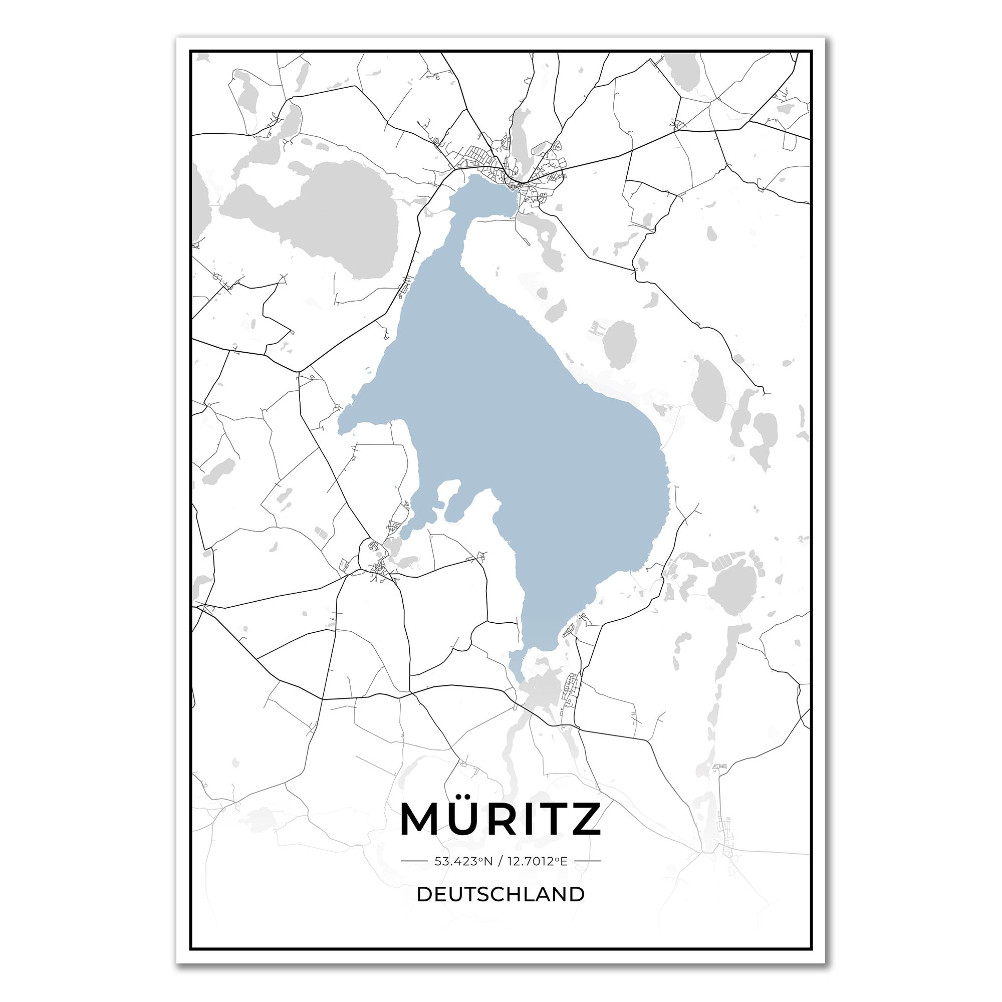 See Karten Poster - Müritz