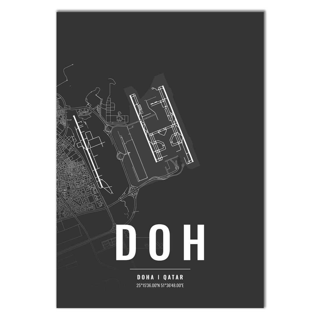 Flughafen Poster - DOH - Doha