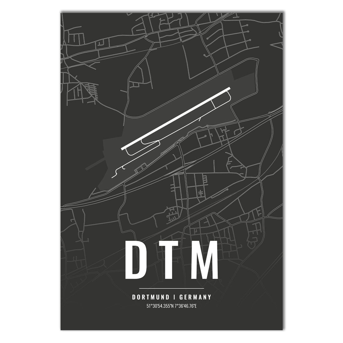 Flughafen Poster - DTM - Dortmund