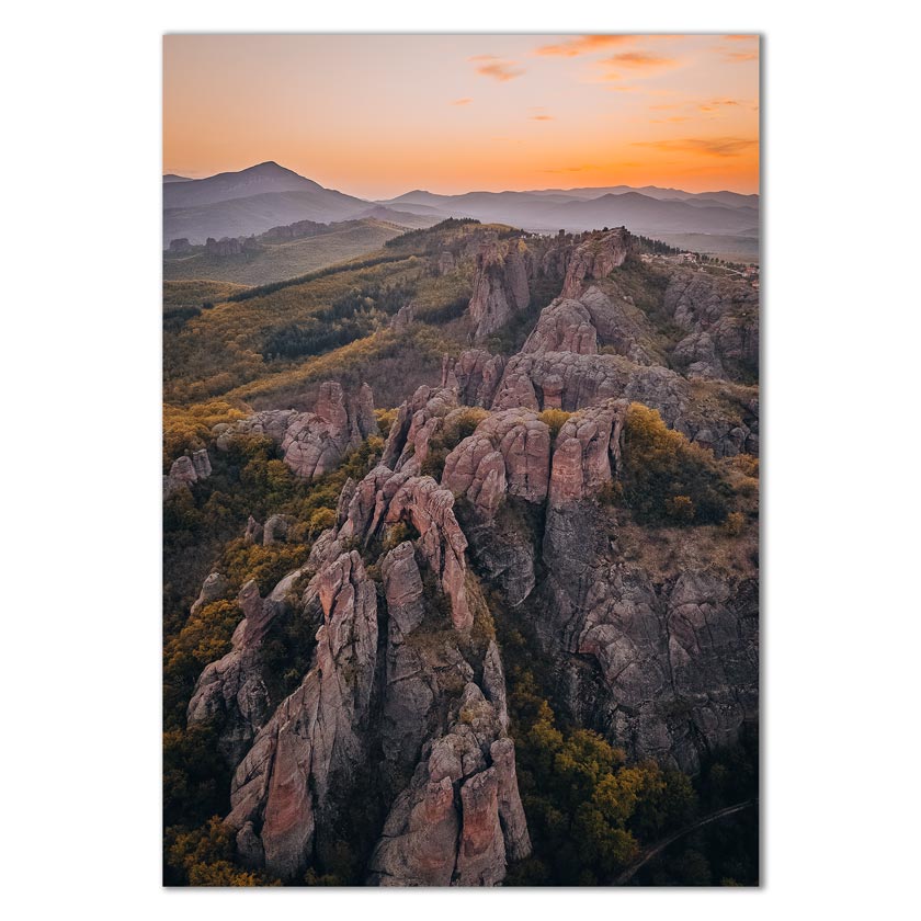 Poster - Bulgarien "Sunset Rocks" - by "the travely"
